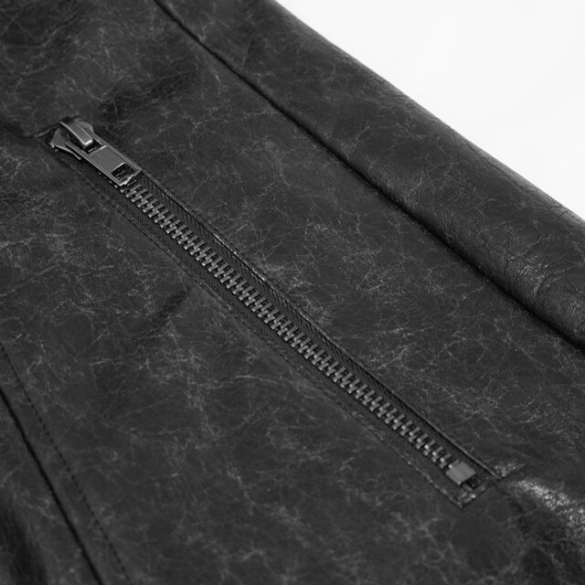 Faux Leather Gothic Coat Space Eater