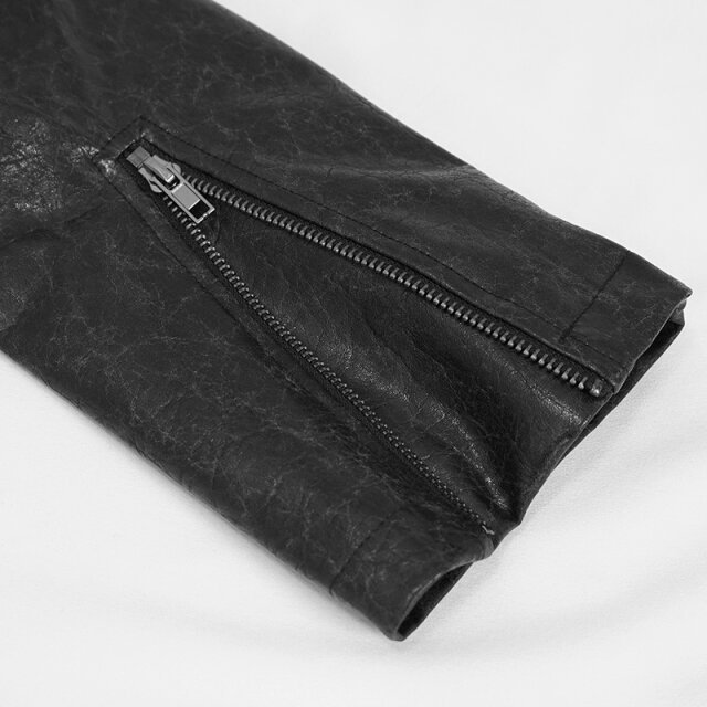Faux Leather Gothic Coat Space Eater