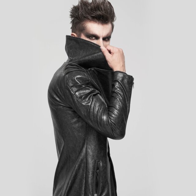 Faux Leather Gothic Coat Space Eater