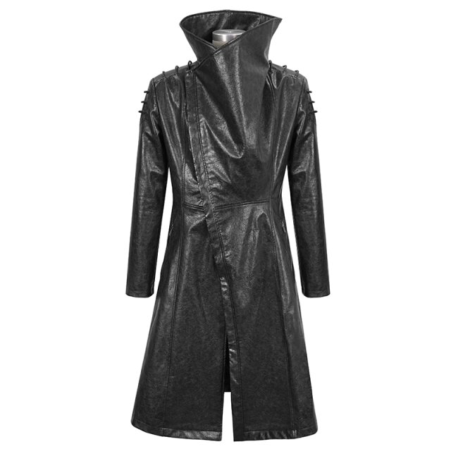 Faux Leather Gothic Coat Space Eater