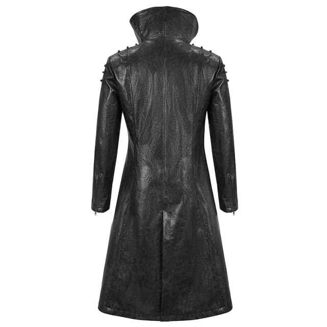 Faux Leather Gothic Coat Space Eater