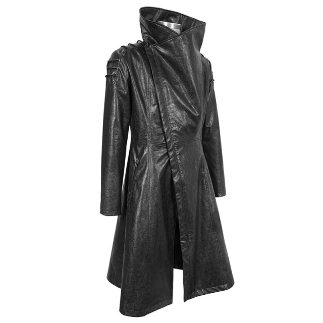 Faux Leather Gothic Coat Space Eater