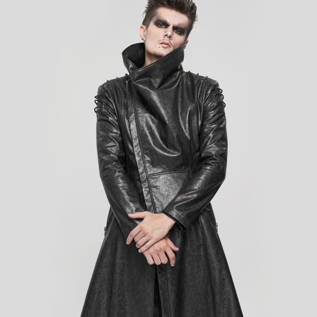 Faux Leather Gothic Coat Space Eater