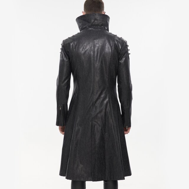 Faux Leather Gothic Coat Space Eater