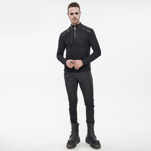 Longsleeve Shadowland with lacing on shoulder