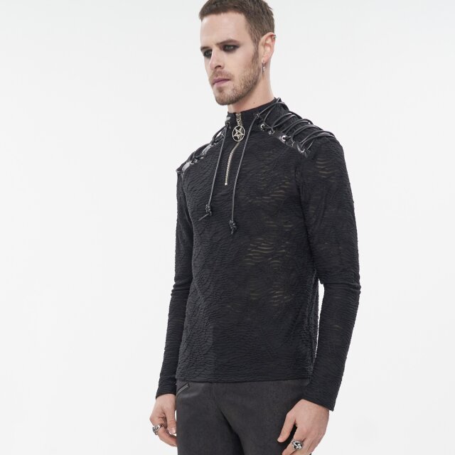 Longsleeve Shadowland with lacing on shoulder