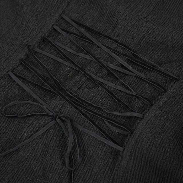 Hoch-geschlossene Crêpe Bluse Black Roses mit 3D Blüten XS