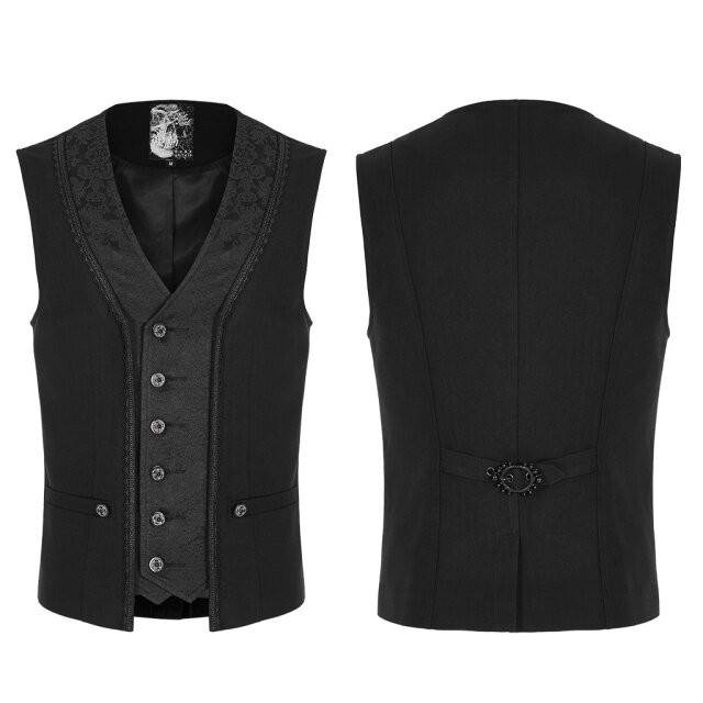 Einreihige Gothic-Weste Requiem S