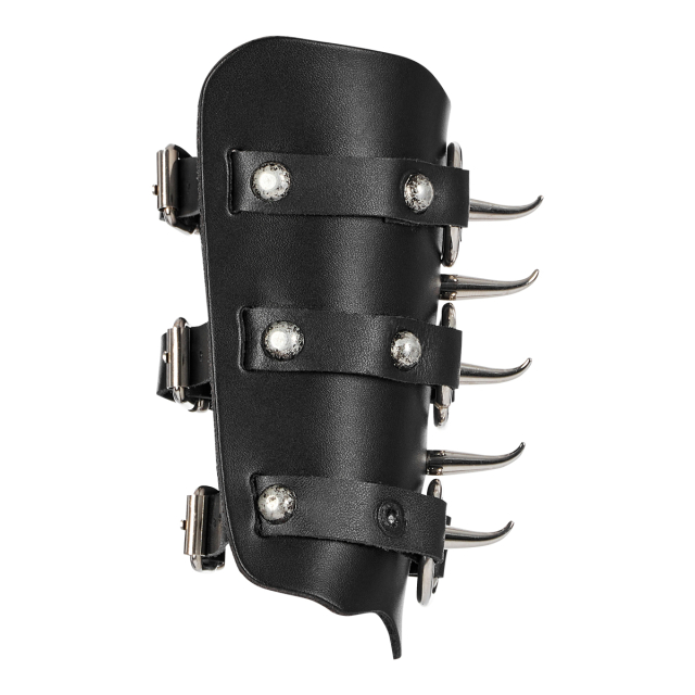 PUNK RAVE Faux Leather Arm Cuff / wristband Tyr
