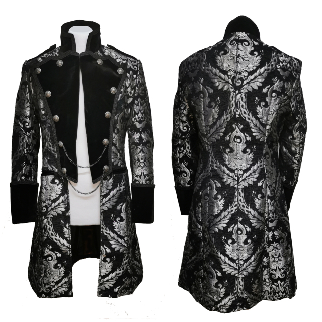 Victorian gothic short coat in two colour variations...