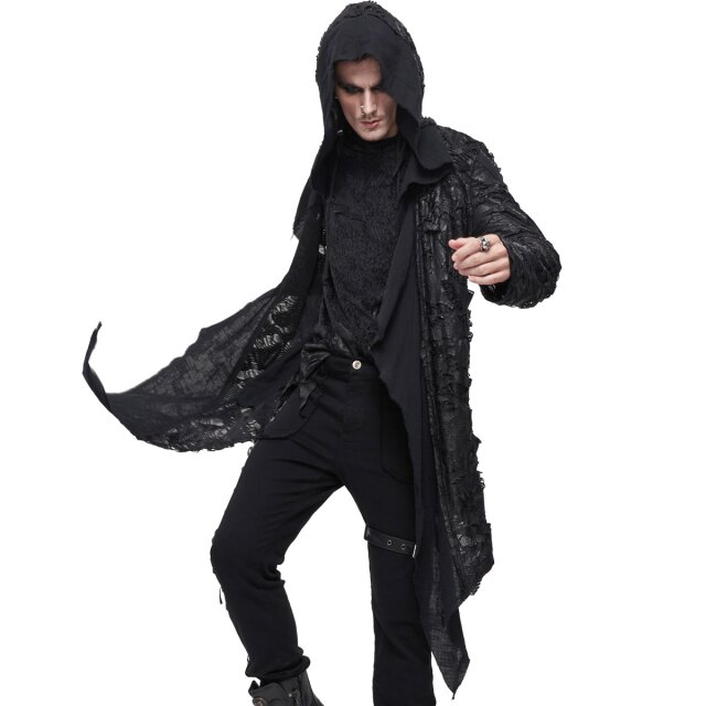Fransen Fetzenjacke Creature mit Hood M