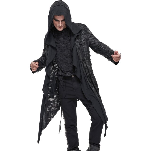 Fransen Fetzenjacke Creature mit Hood M