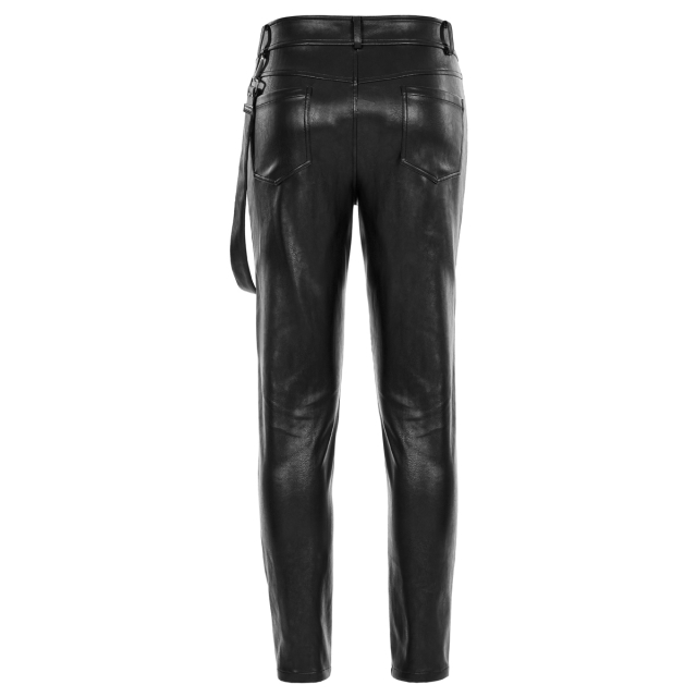 PUNK RAVE Faux Leather Trousers Sentinel