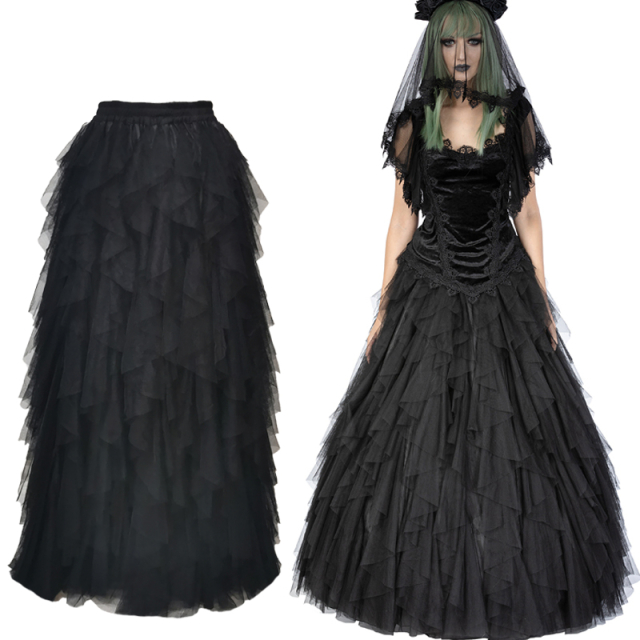 Floor-length Victorian skirt (1137BLK) by Sinister made...