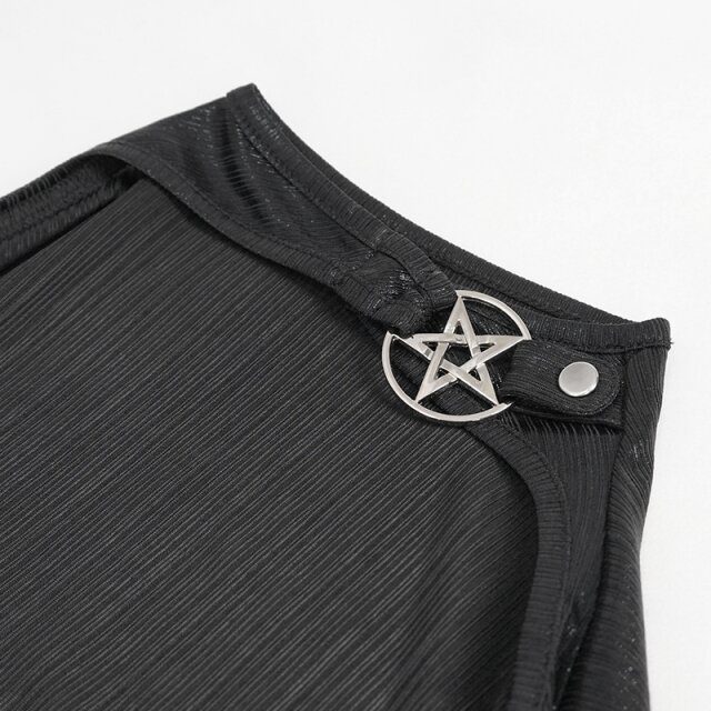 Devil Fashion Cyber-Goth Mini Dress Plasma