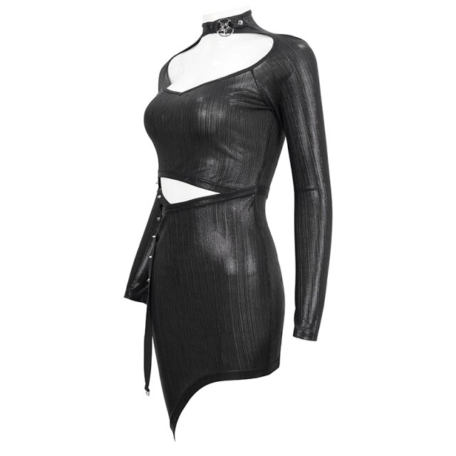 Devil Fashion Cyber-Goth Mini Dress Plasma
