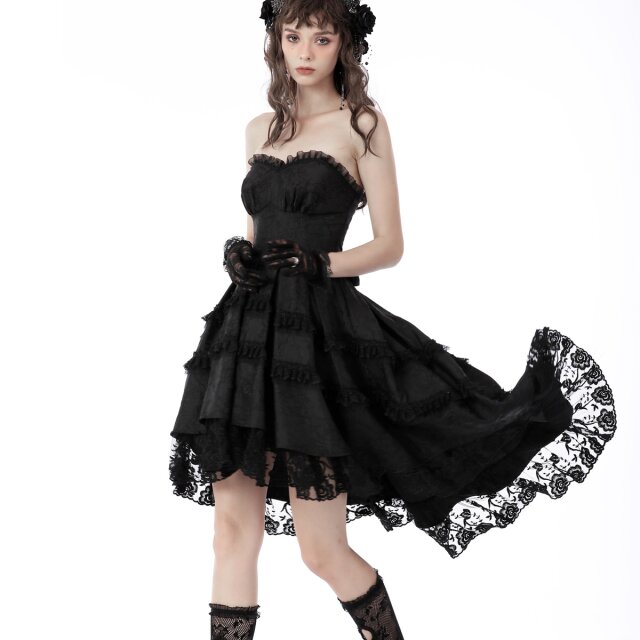 Dark In Love Gothic Prom Hi-Lo Dress