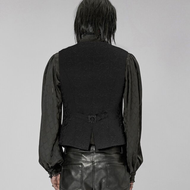 Viktorianische PUNK RAVE Brokatweste Newton 3XL