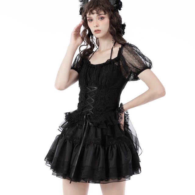 Transparente Bluse Felicia mit Schwalbenschwanz XXL