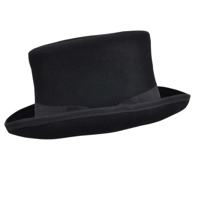 Black Unisex Top Hat