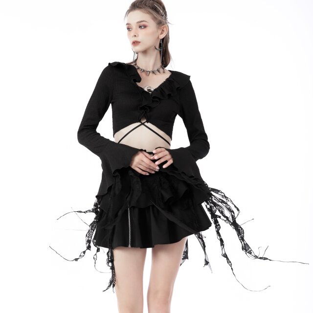 Langarm Crop Top Witchness L/XL