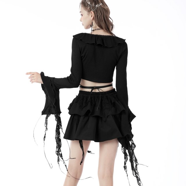 Langarm Crop Top Witchness L/XL