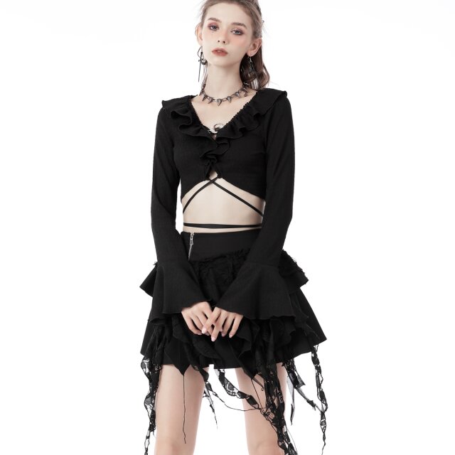 Langarm Crop Top Witchness L/XL