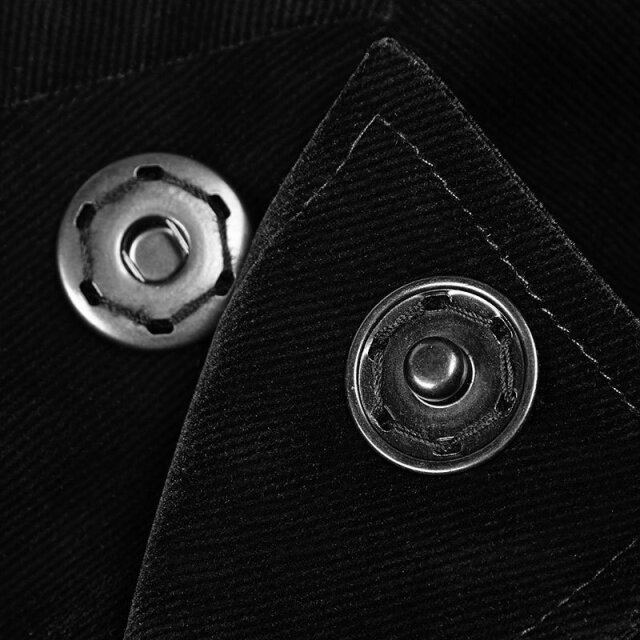 Asymmetrical velvet cord frock coat Winston with trimmings