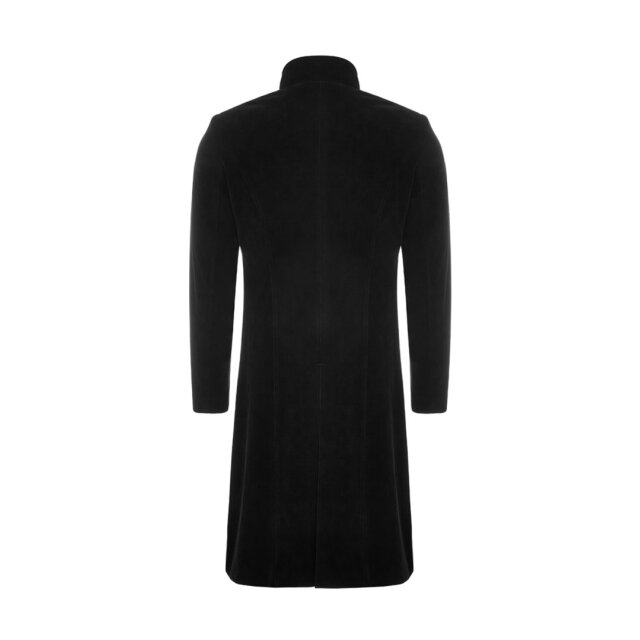 Asymmetrical velvet cord frock coat Winston with trimmings