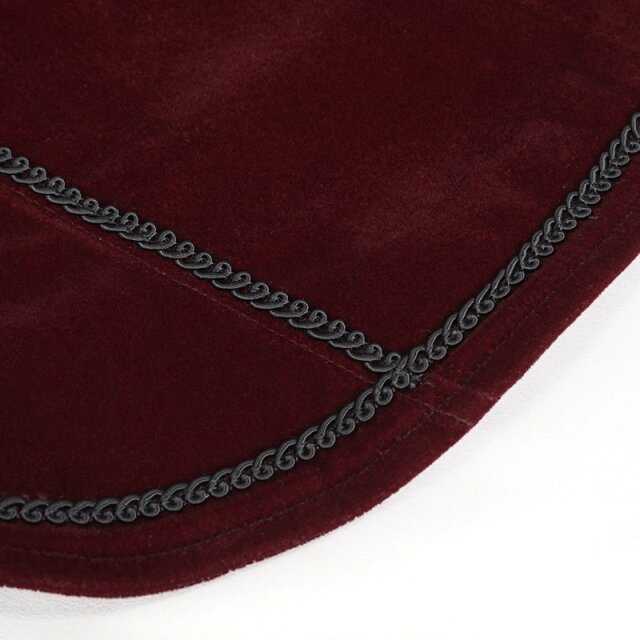Viktorianische Samtjacke Emma in schwarz oder rot rot 3XL