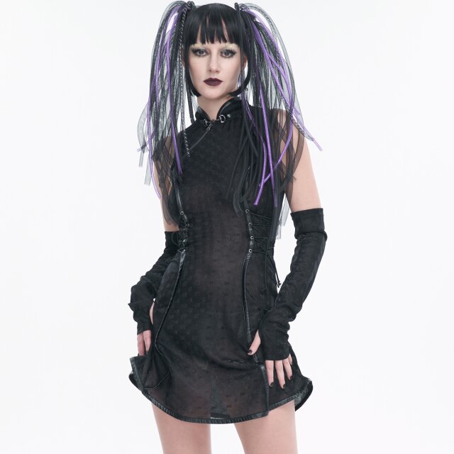 Devil Fashion Mini Dress Illusion
