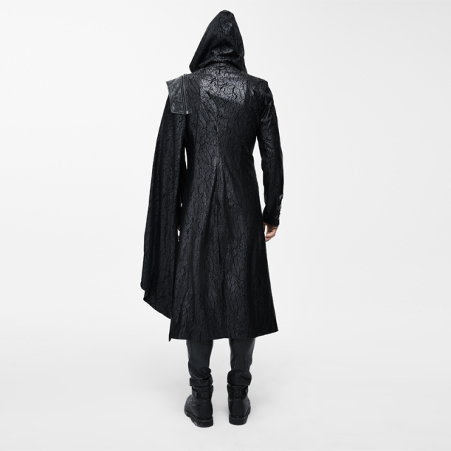 Wadenlanger Uniform-Herrenmantel Ripper mit abnehmbarem Schulterumhang