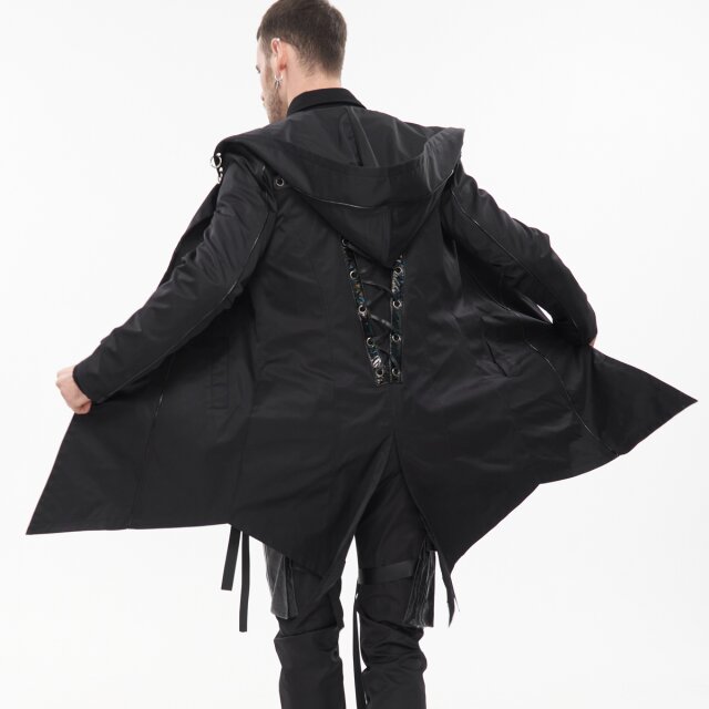Devil Fashion Kurzmantel Cerberus mit pierced Hood S
