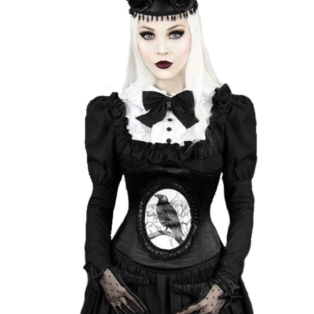 Restyle Underbust Corset Dark Raven