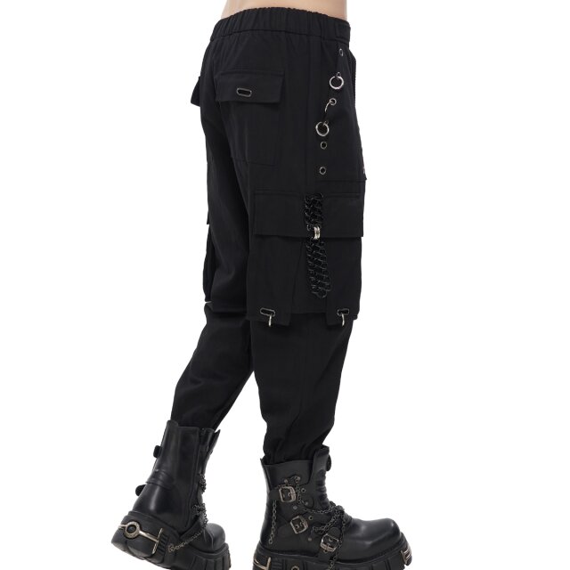 Devil Fashion Cargo Joggers Rebell Yell mit Ketten S