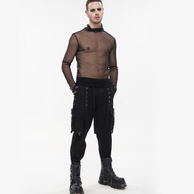 Devil Fashion Cargo Joggers Rebell Yell mit Ketten S