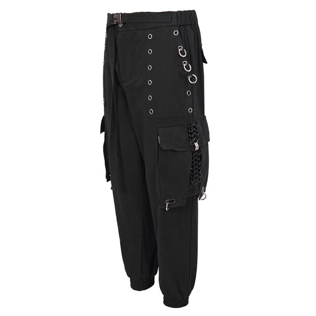 Devil Fashion Cargo Joggers Rebell Yell mit Ketten S