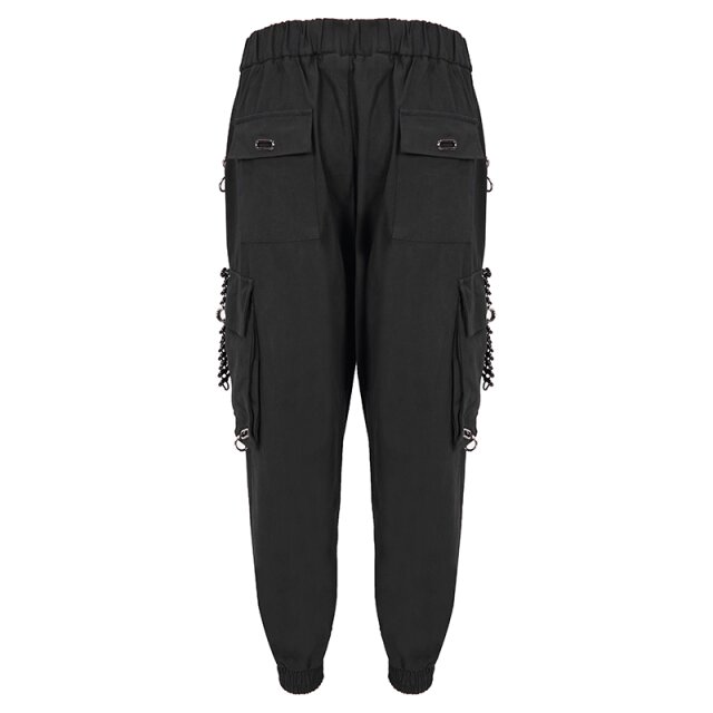 Devil Fashion Cargo Joggers Rebel Yell with Chains