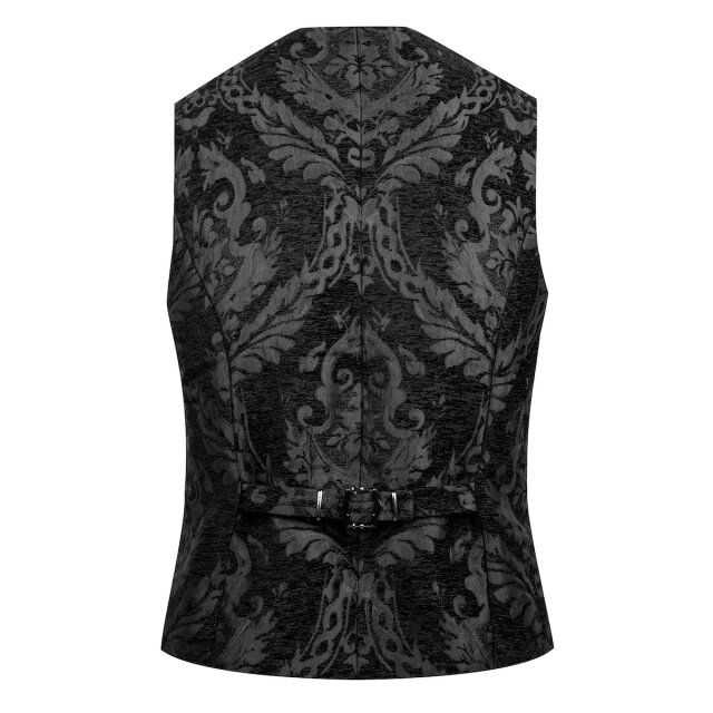Gothic Brokatweste Tepes 3XL schwarz