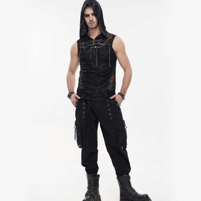 Tank Top Delirium mit Hood und Ketten XL