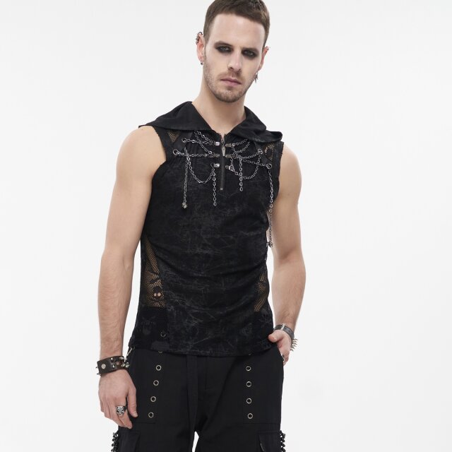 Tank Top Delirium mit Hood und Ketten XL