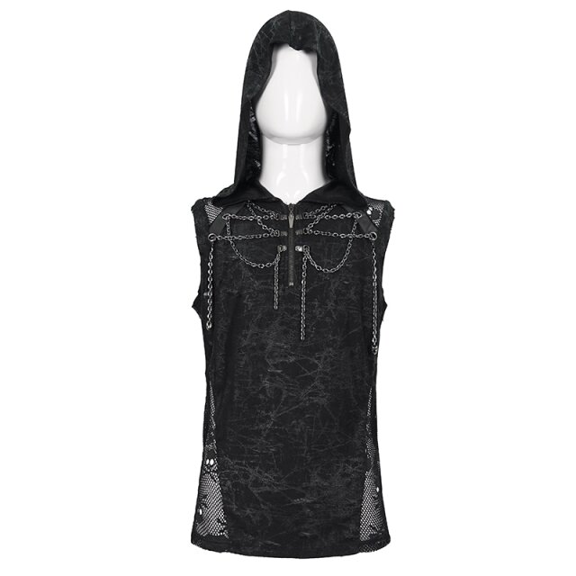 Tank Top Delirium mit Hood und Ketten XL