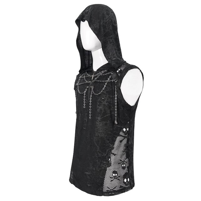 Tank Top Delirium mit Hood und Ketten XL