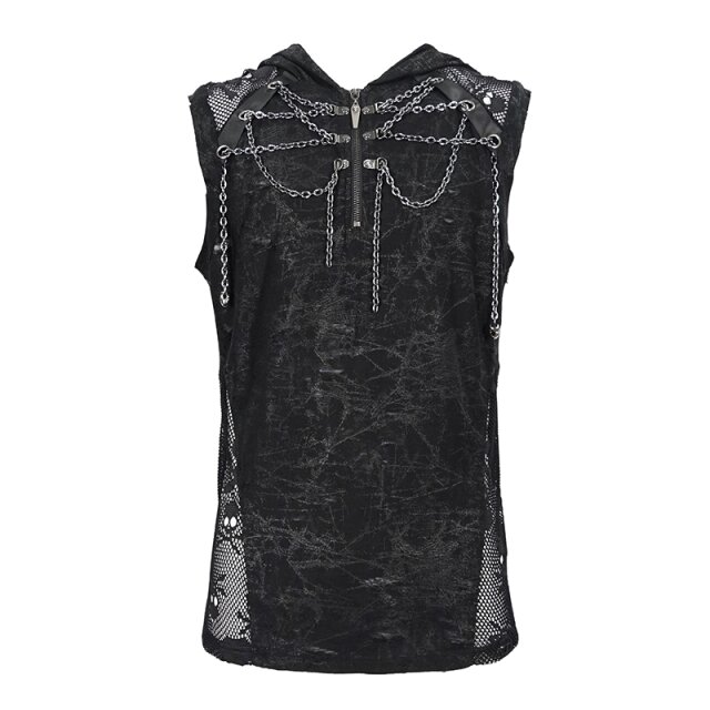 Tank top Delirium with hood and chains