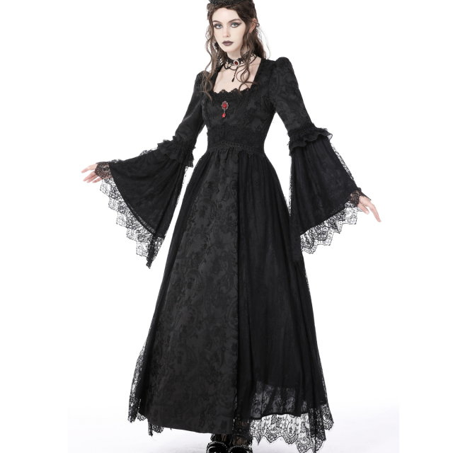 Bodenlanges viktorianisches Kleid Zsizsi