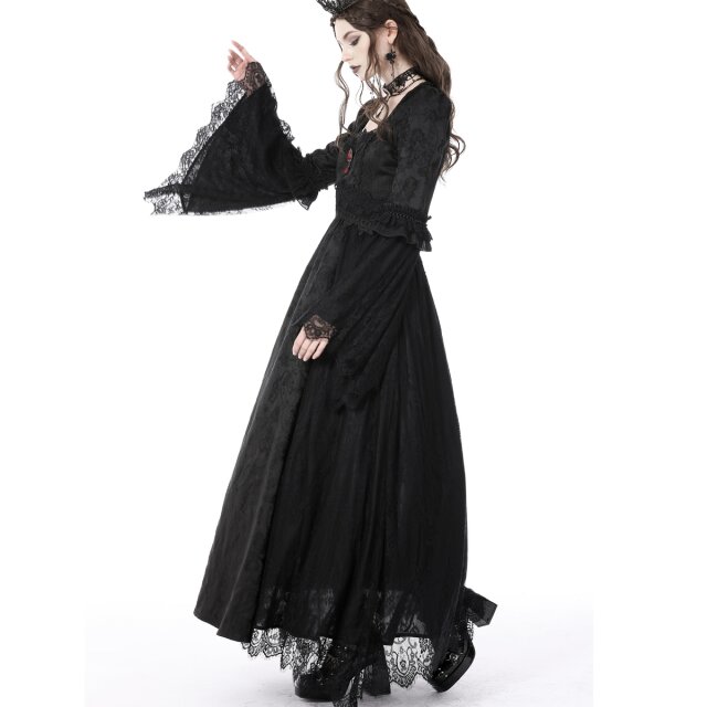 Bodenlanges viktorianisches Kleid Zsizsi M