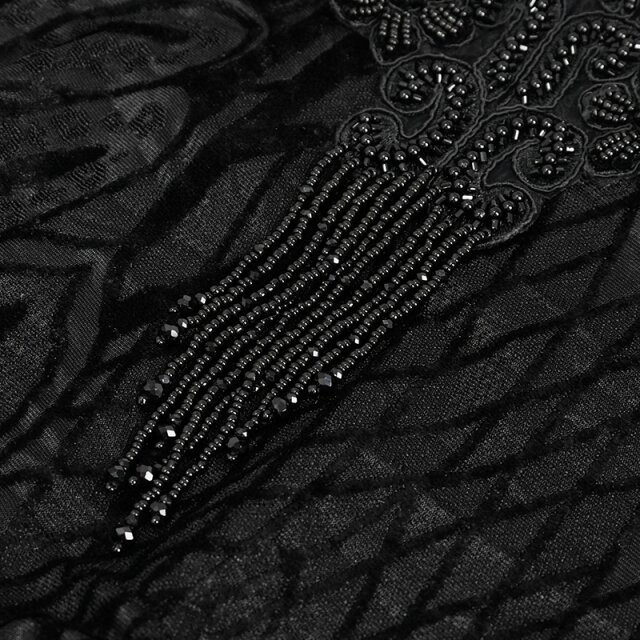 Perlenbesticktes A-Linien-Shirt Sinfonia S