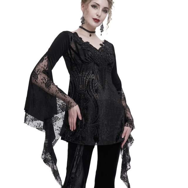 A-line Beaded Shirt Sinfonia