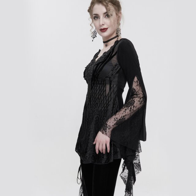 A-line Beaded Shirt Sinfonia