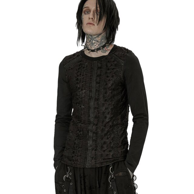 PUNK RAVE Langarm-Fetzenshirt Midgard S-M